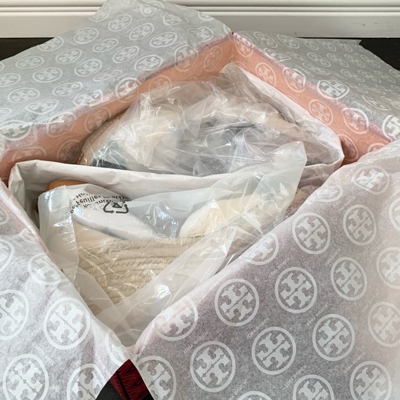 Tory Burch Color Block 85MM Wedge Espadrilles Size 5.5 - Picture 5 of 6